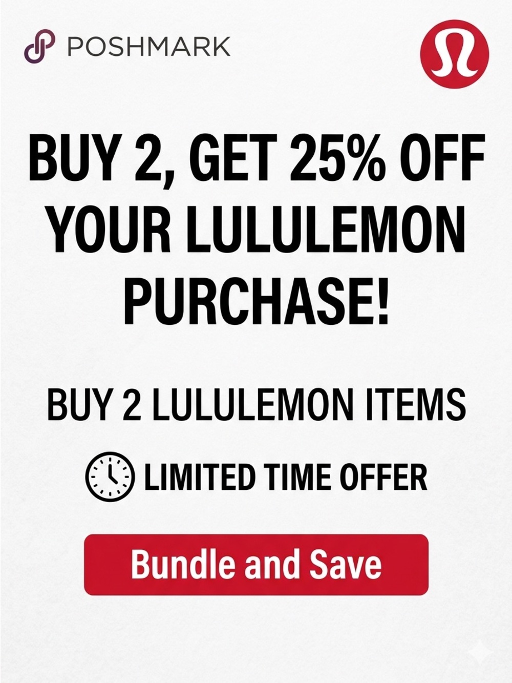 Lululemon Bundle Sale - Buy 2 Get 25% Off Your Purchase - Limited Time
